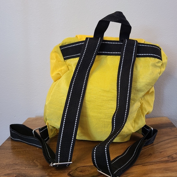 Disney Bags Toon Disney Vintage Yellow Nylon Backpack Poshmark